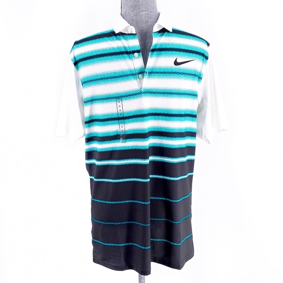 Nike Other - Nike Golf Dri-Fit Standard Fit Turquoise Polo S